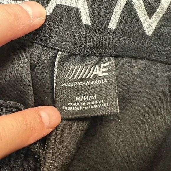American Eagle Jogger Mens Medium 30X28 Gray Zip Pockets Sweatpants Athleisure - Picture 5 of 10